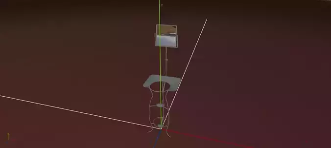 Washbasin support with mirror and basin