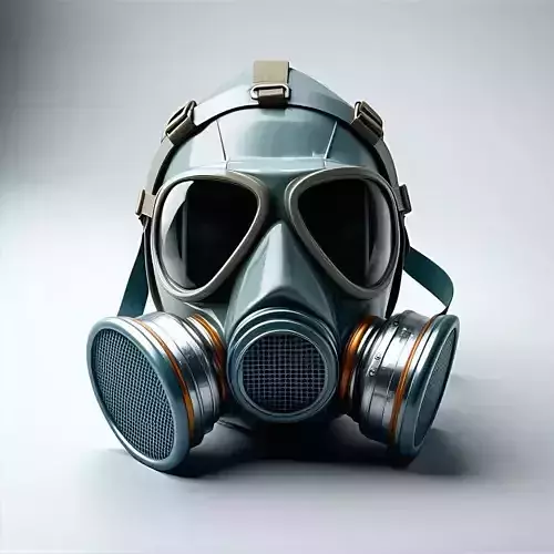 Realistic Gas Mask 3D Model