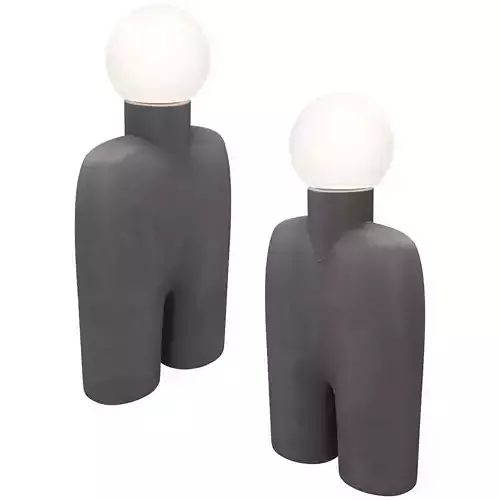 Cobra Sculptural Table Lamp Low-poly 3D model