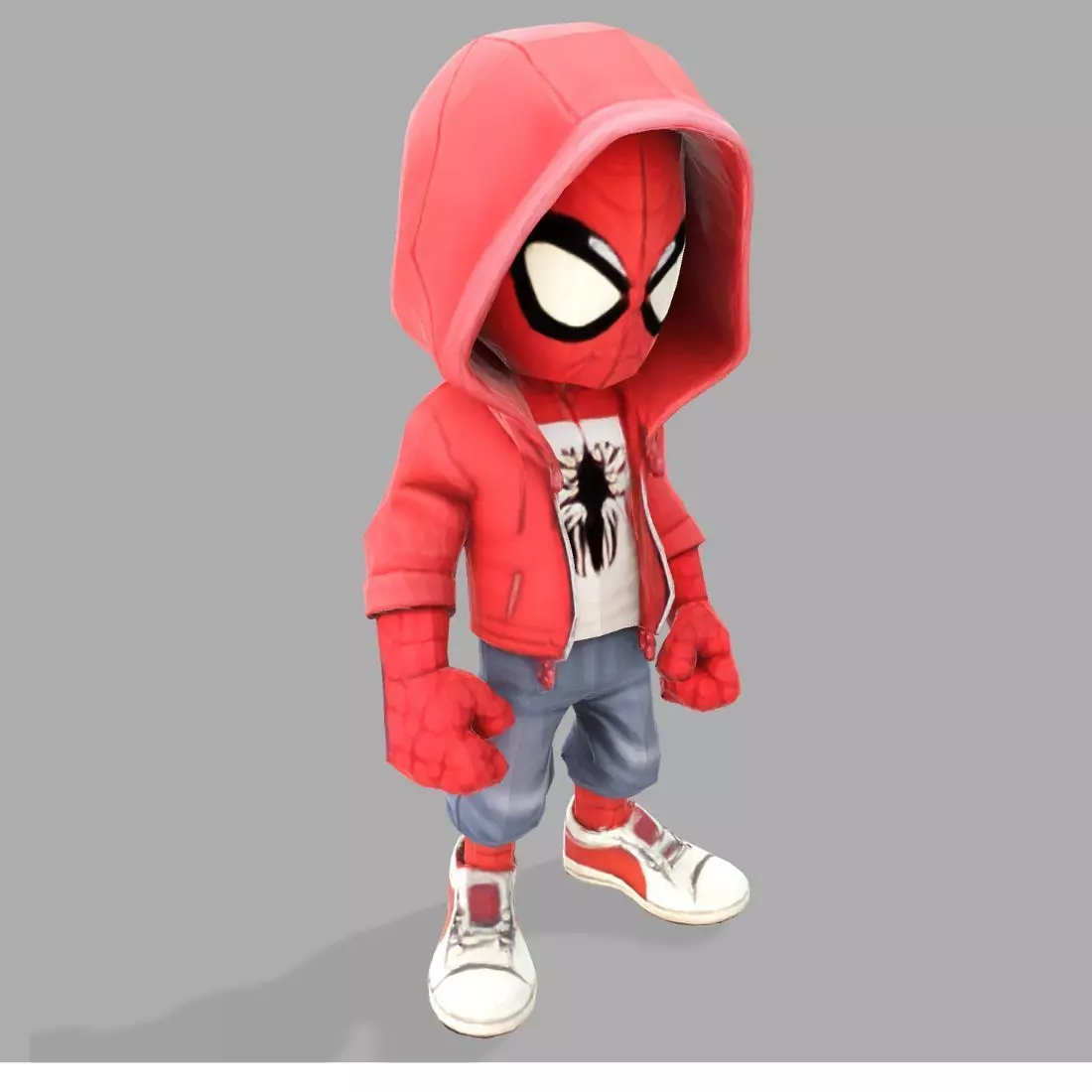 Spiderman Kid Stylized 3D Figurine Model for Print 3D print model_1