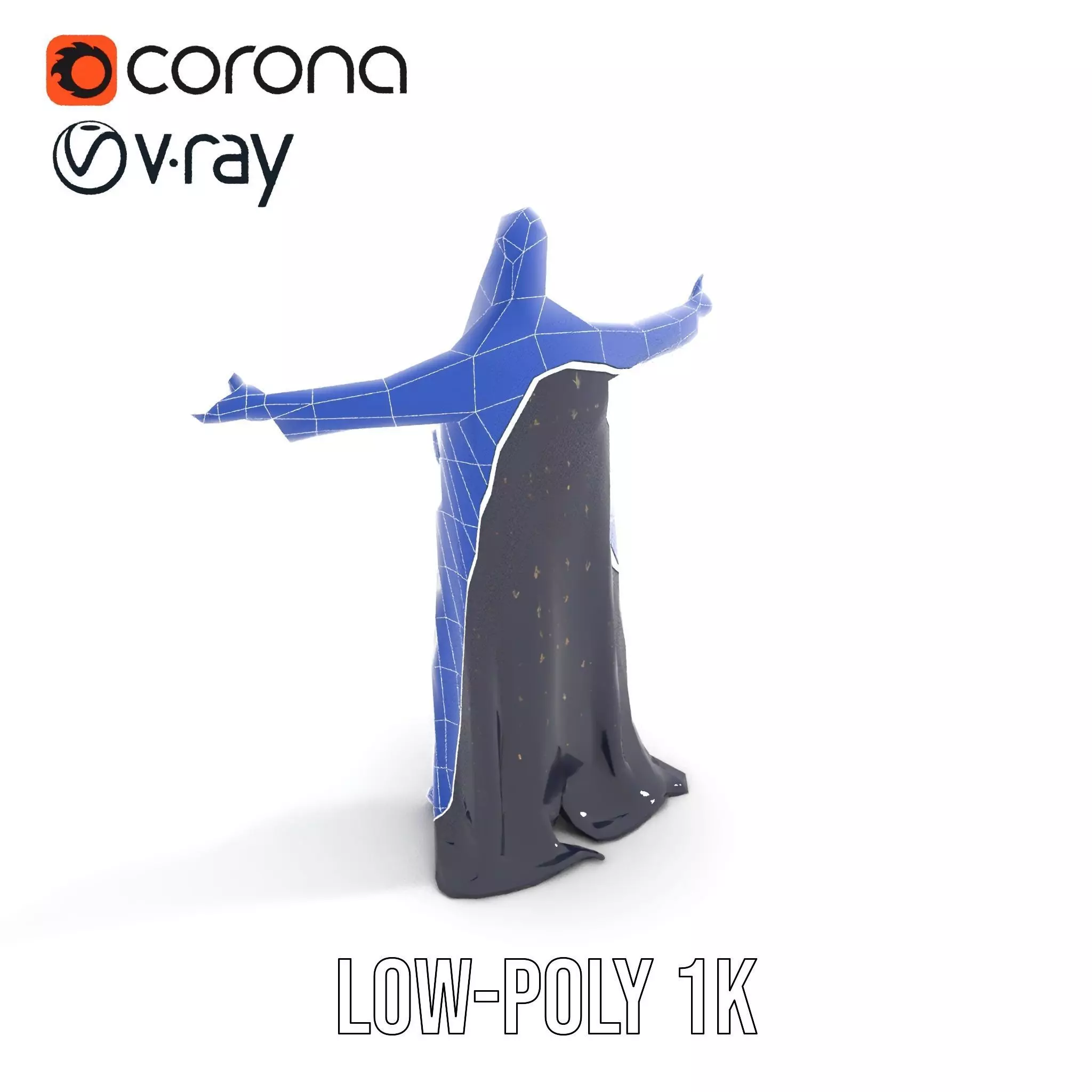 Wizard Sorcerer model pack Low-poly 3D model_17