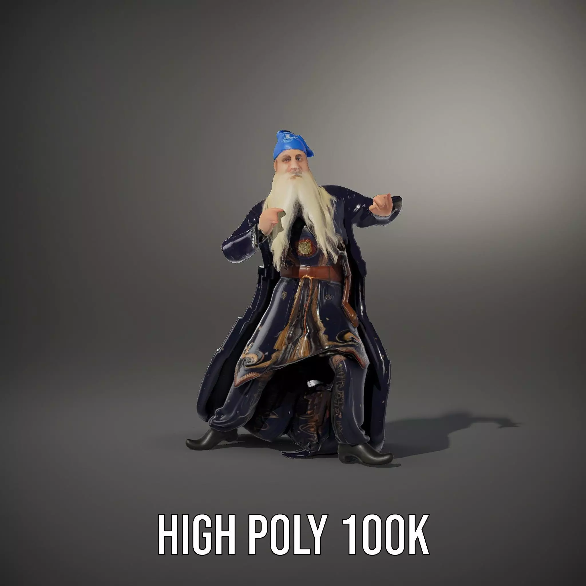 Wizard Sorcerer model pack Low-poly 3D model_34
