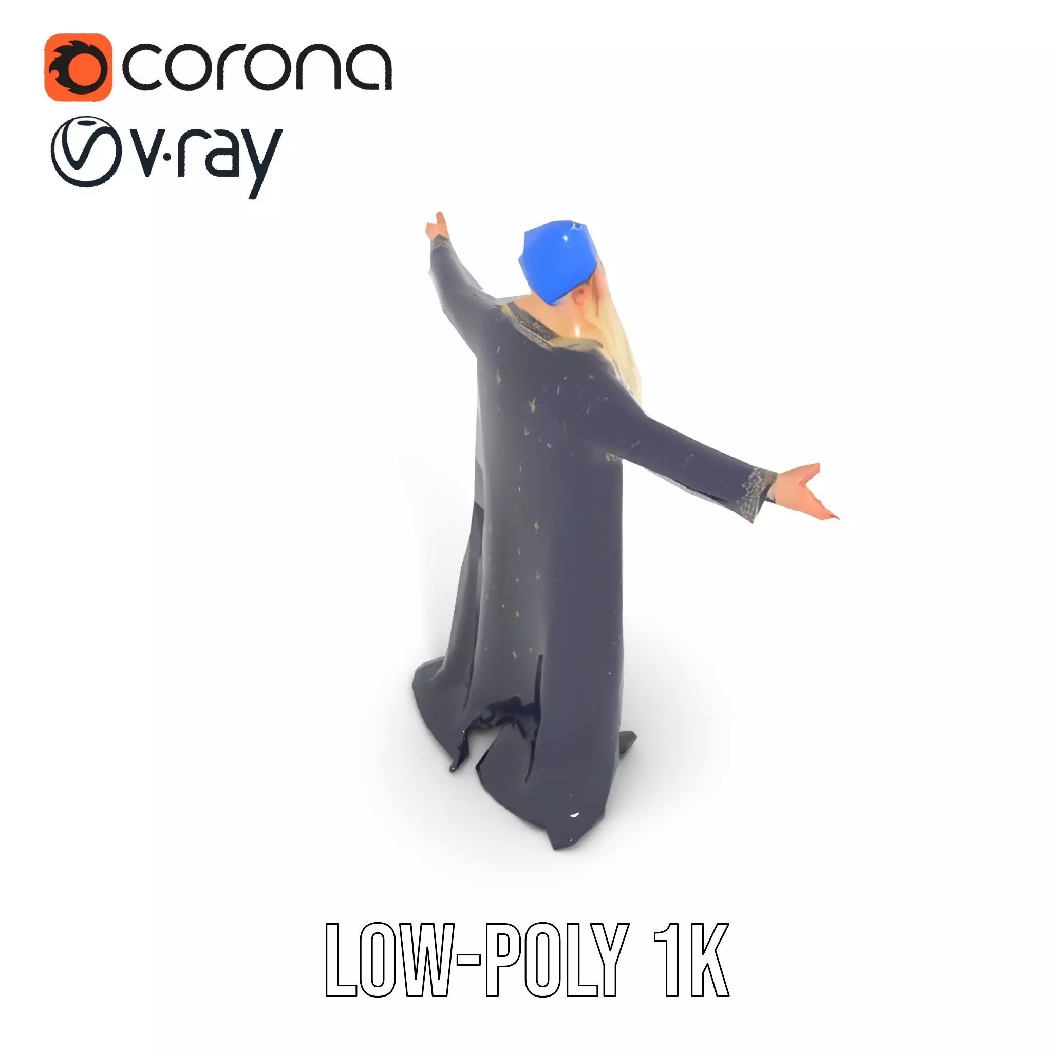 Wizard Sorcerer model pack Low-poly 3D model_14