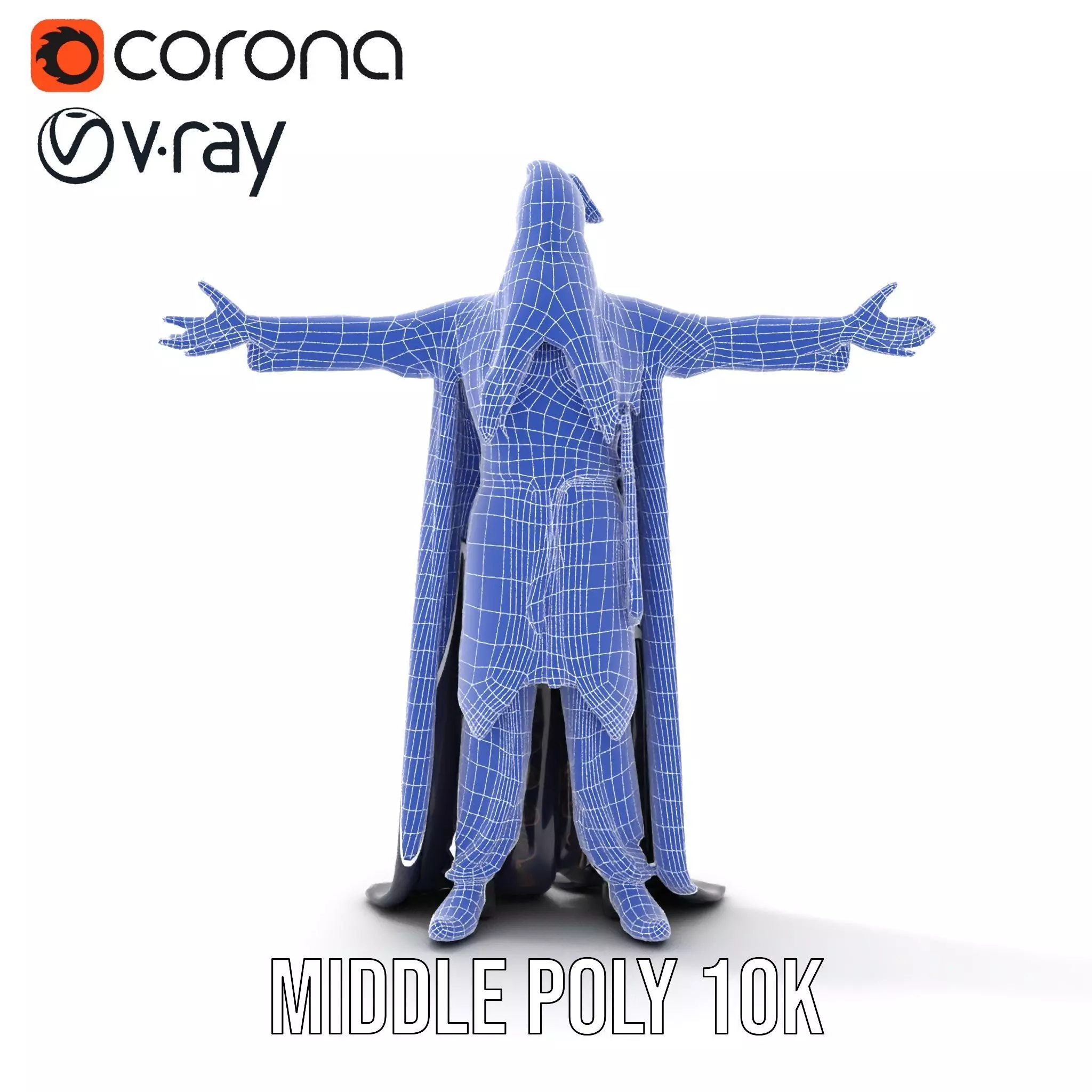 Wizard Sorcerer model pack Low-poly 3D model_25