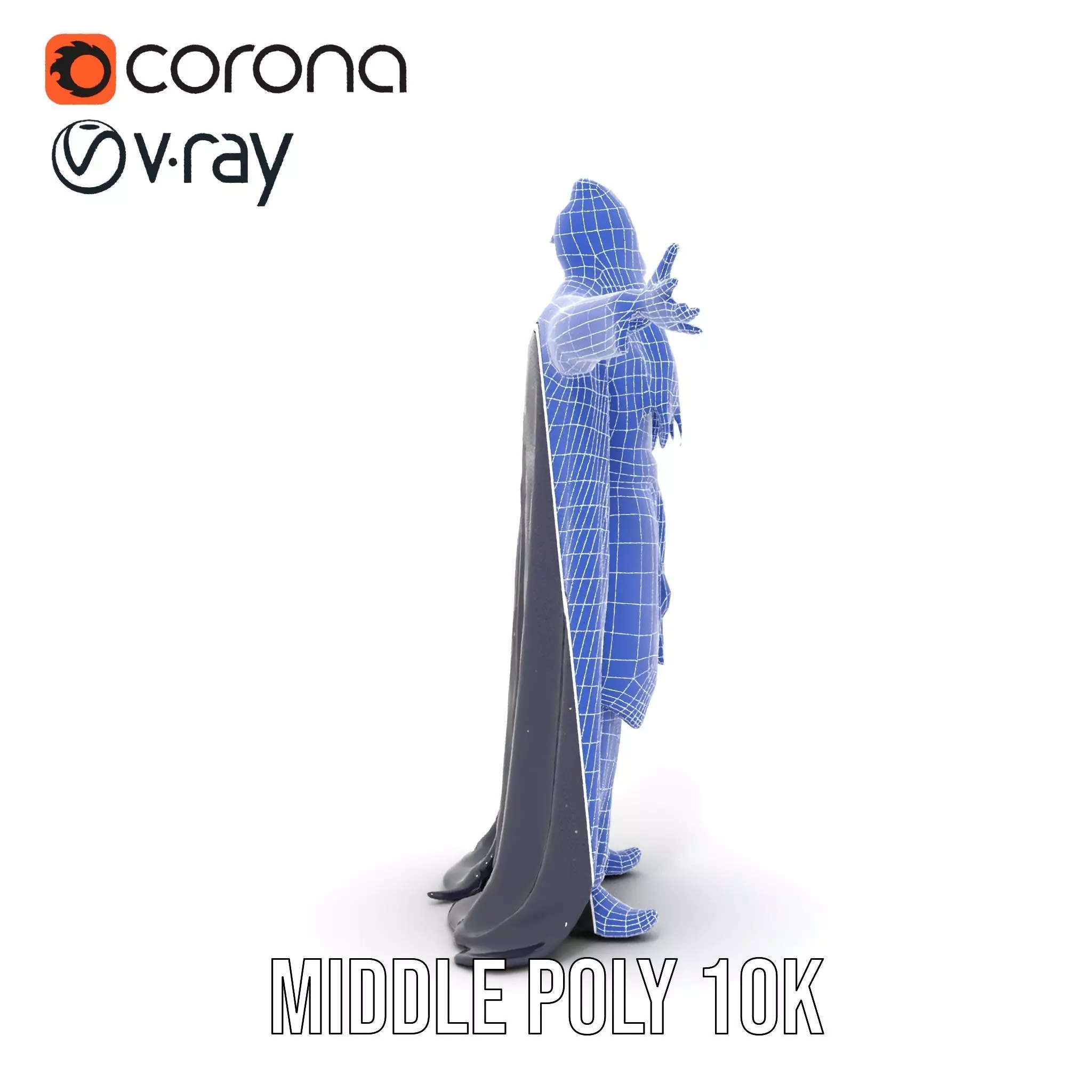 Wizard Sorcerer model pack Low-poly 3D model_30