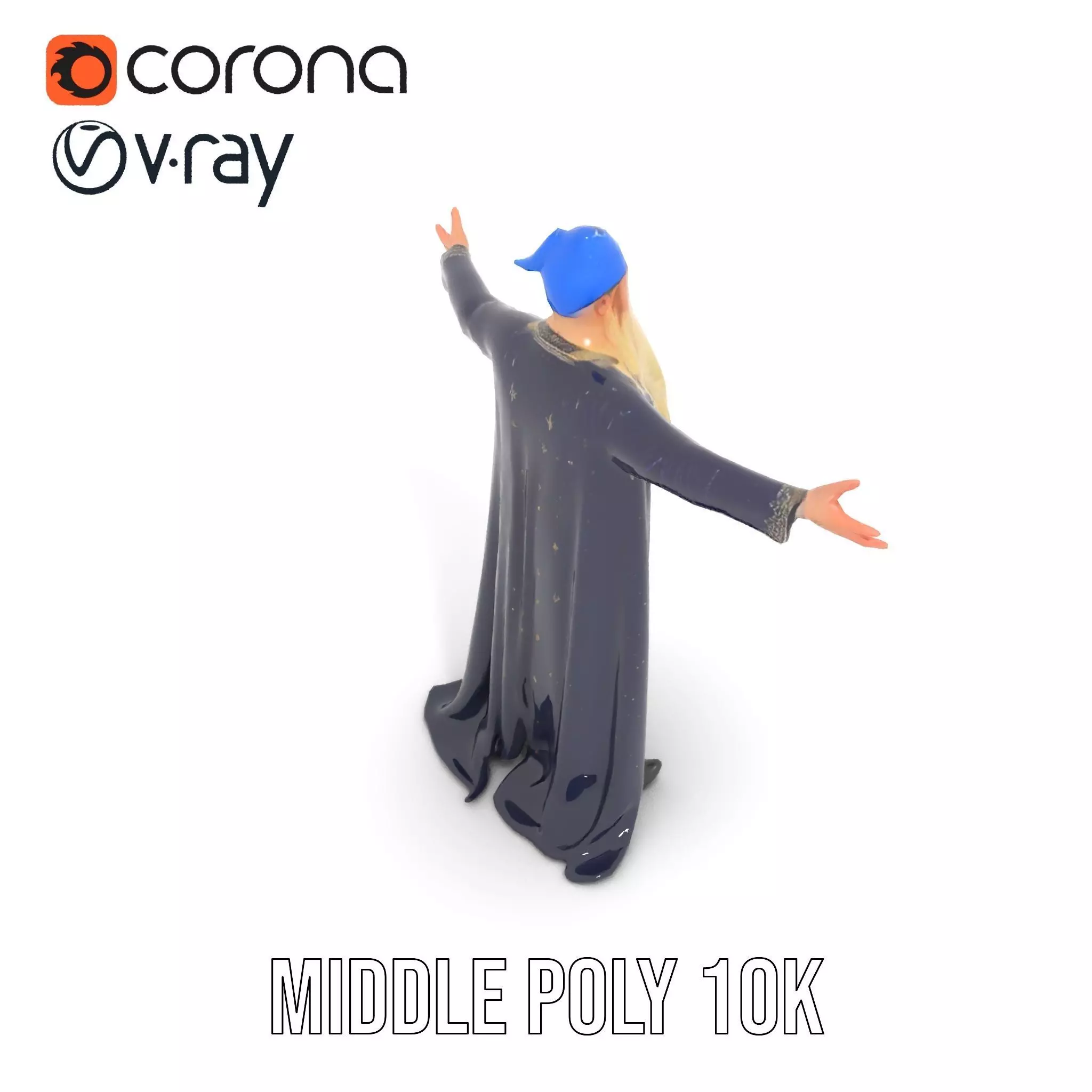 Wizard Sorcerer model pack Low-poly 3D model_19