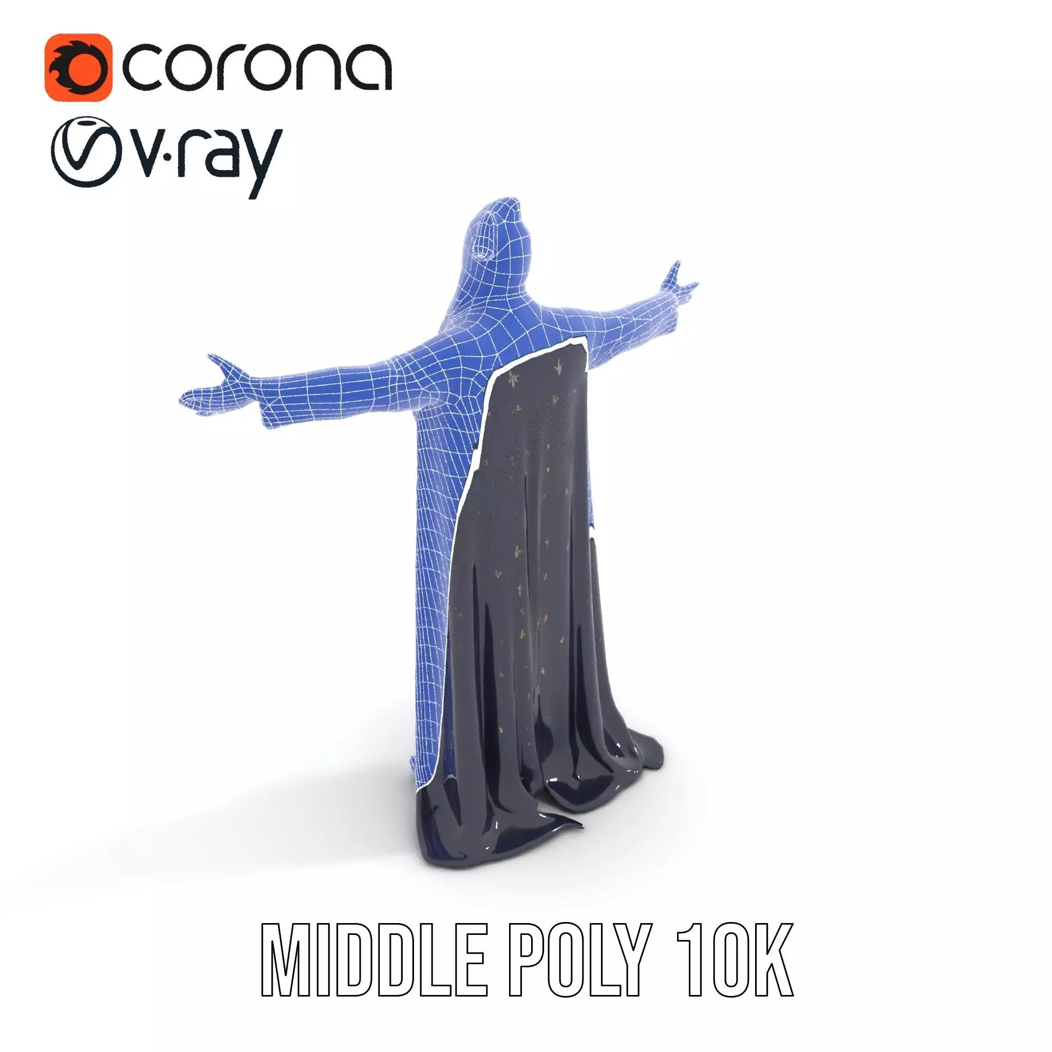 Wizard Sorcerer model pack Low-poly 3D model_16