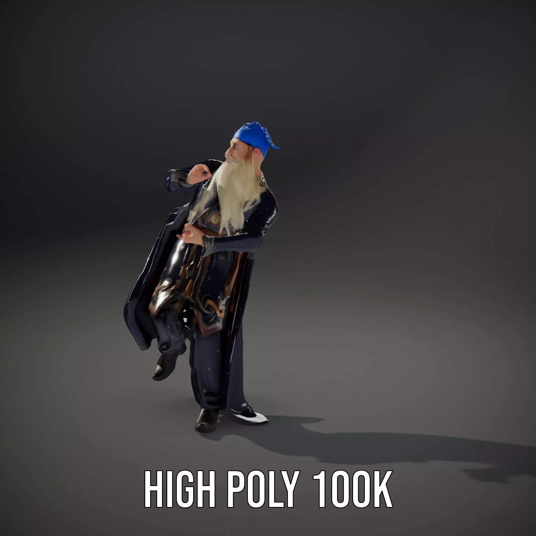 Wizard Sorcerer model pack Low-poly 3D model_35