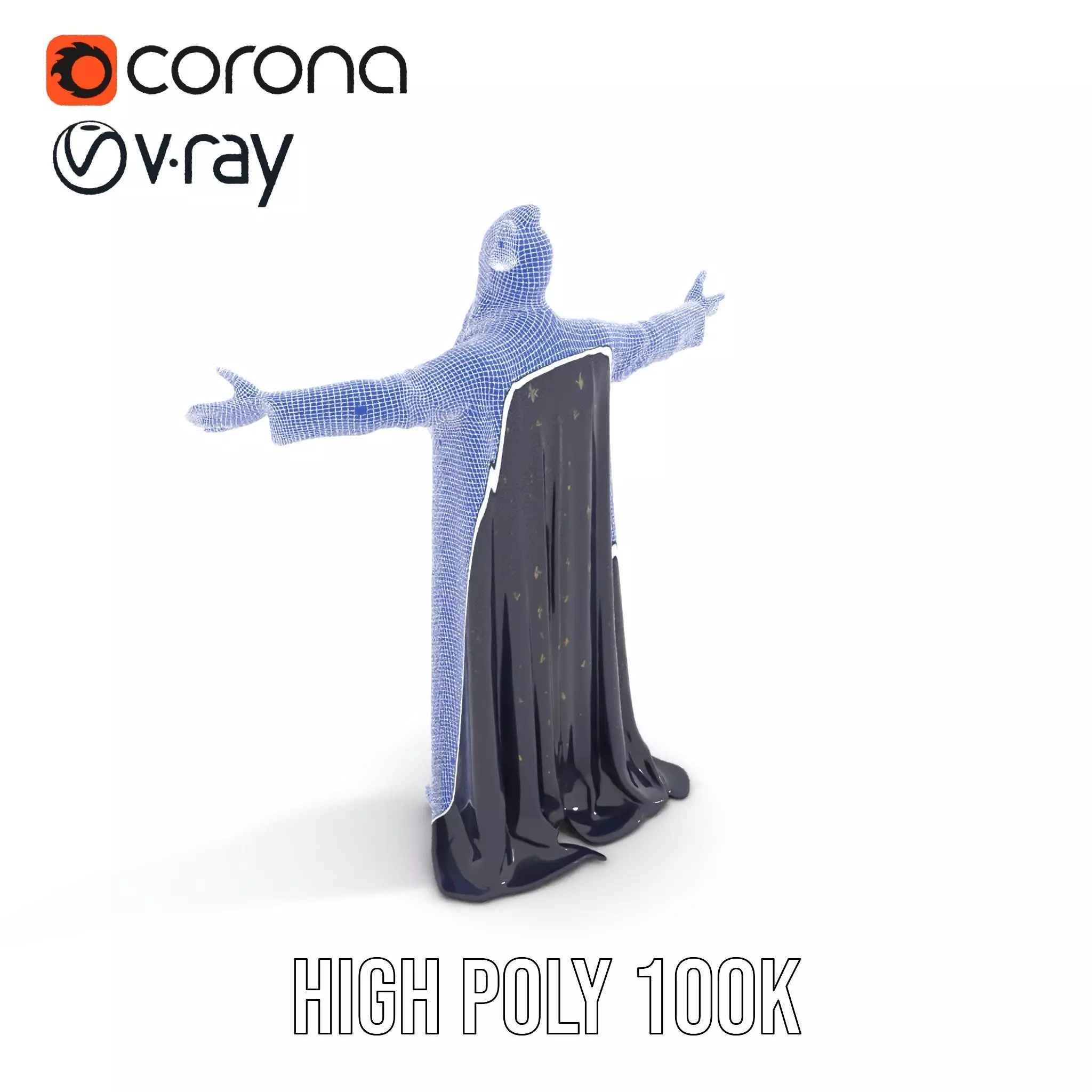 Wizard Sorcerer model pack Low-poly 3D model_18
