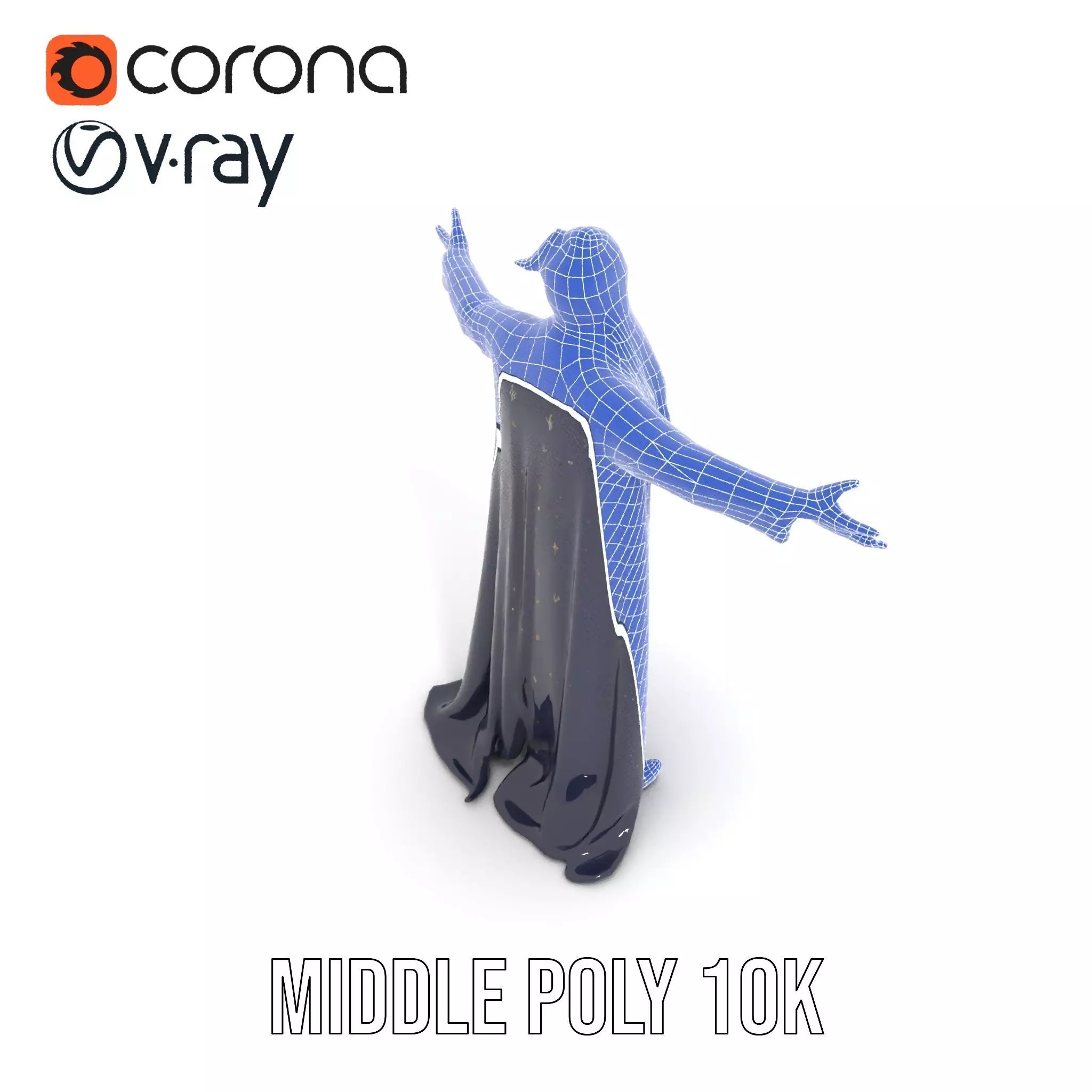 Wizard Sorcerer model pack Low-poly 3D model_27