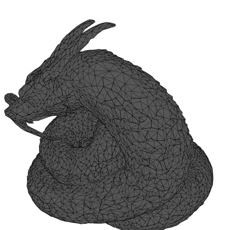 Rainbow Dragon Snake 3D Model Low-poly 3D model_9