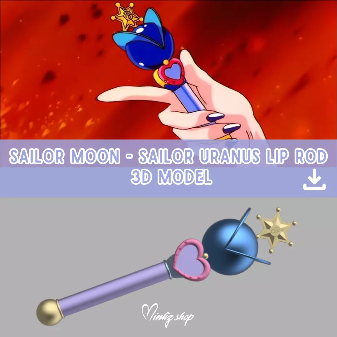 Sailor Moon Sailor Uranus Lip Rod 3D print model_1