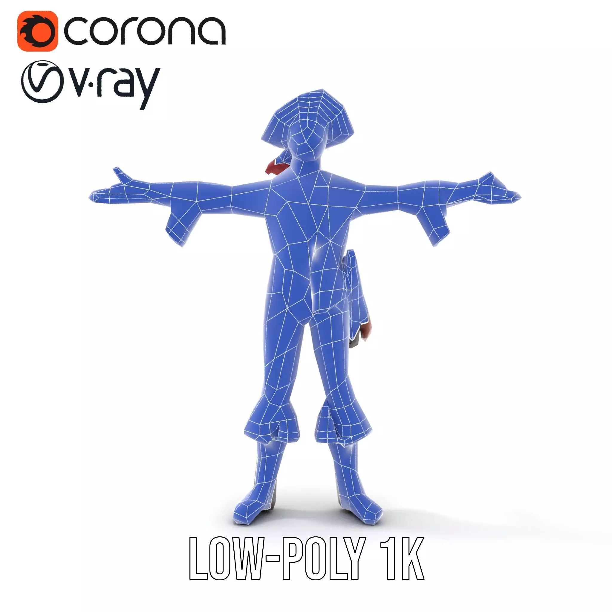 Charming Pirate model pack Low-poly 3D model_16