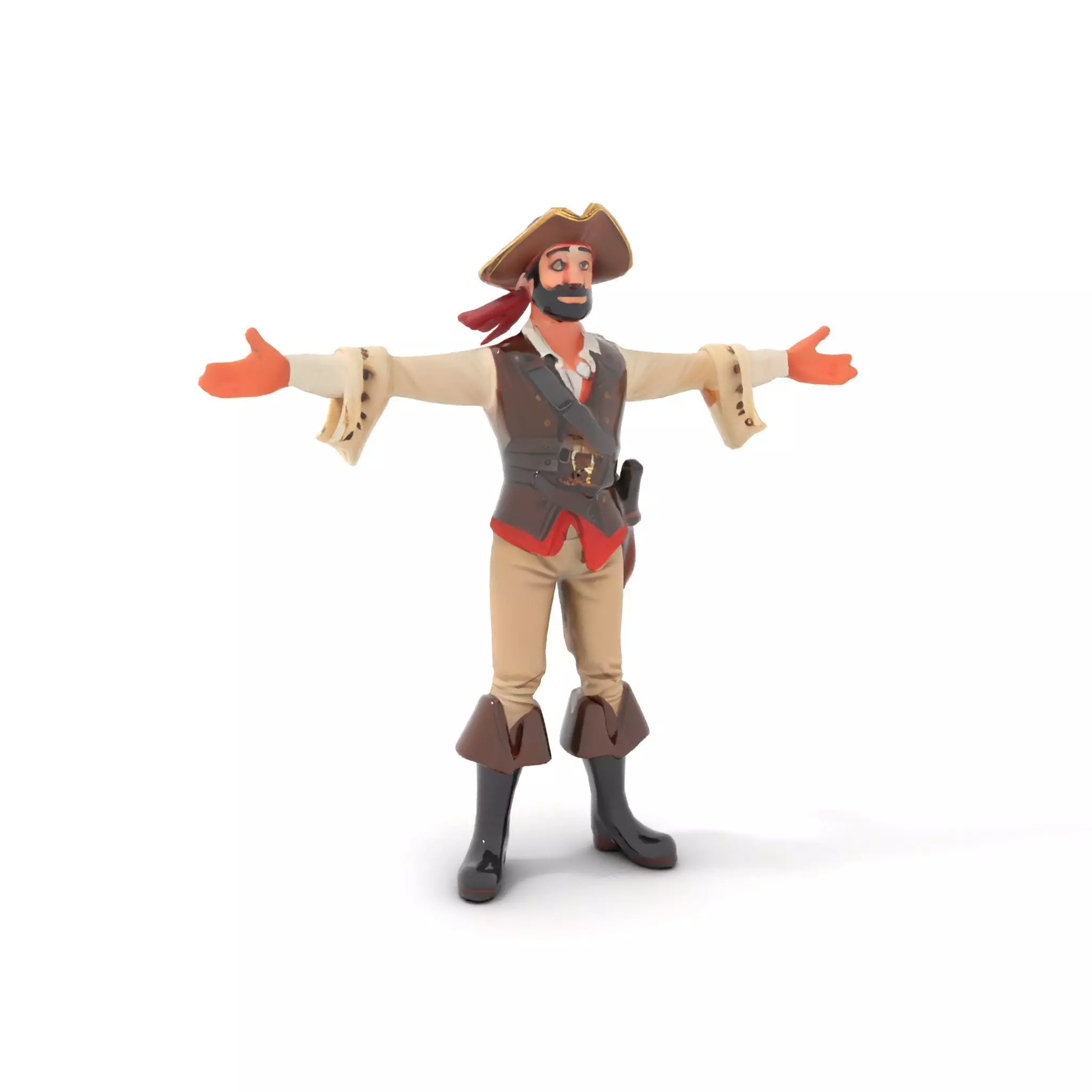 Charming Pirate model pack Low-poly 3D model_15