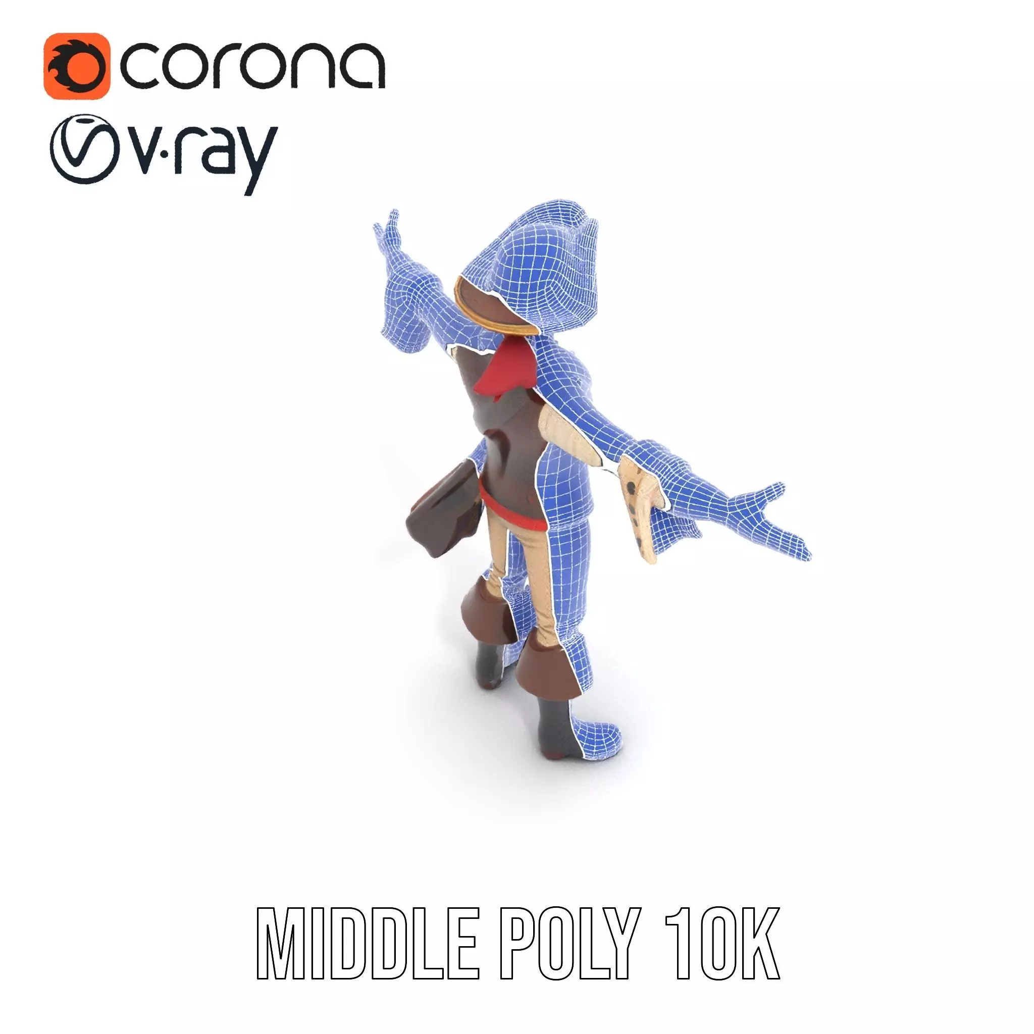 Charming Pirate model pack Low-poly 3D model_20