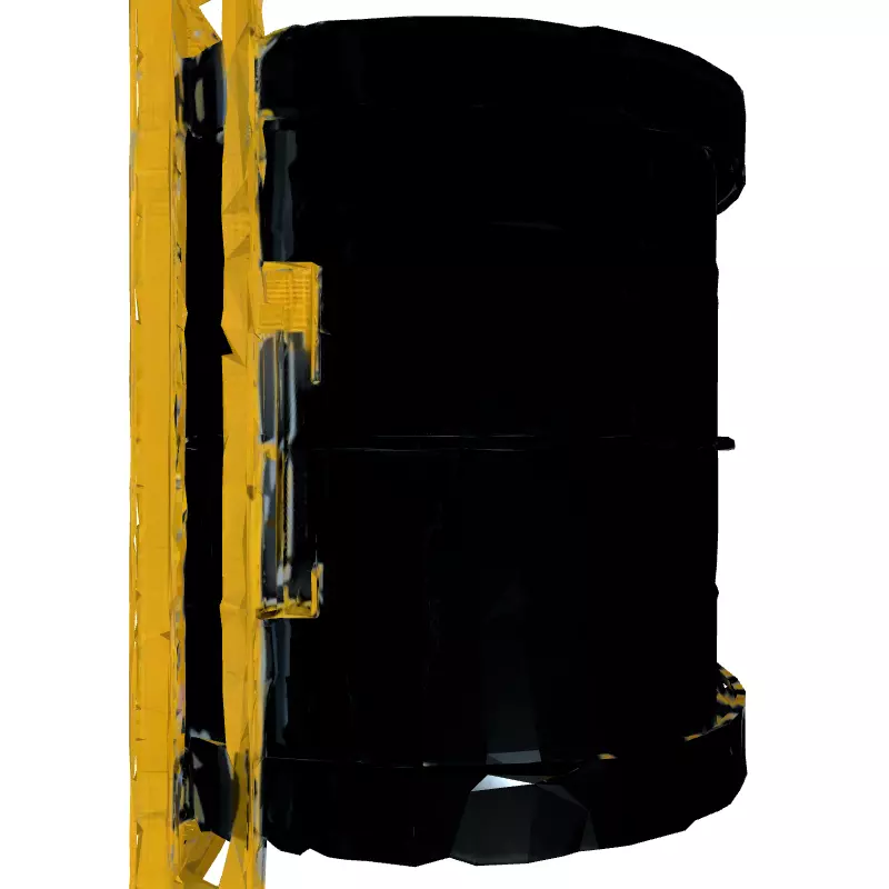 Industrial Tunnel Section 3D Model Low-poly 3D model_8