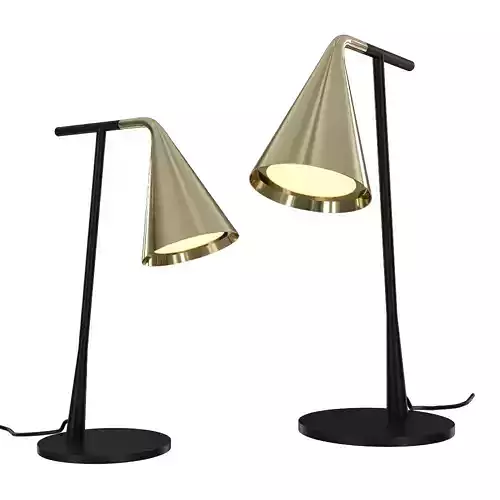 Gordon Brass Cone Table Lamp