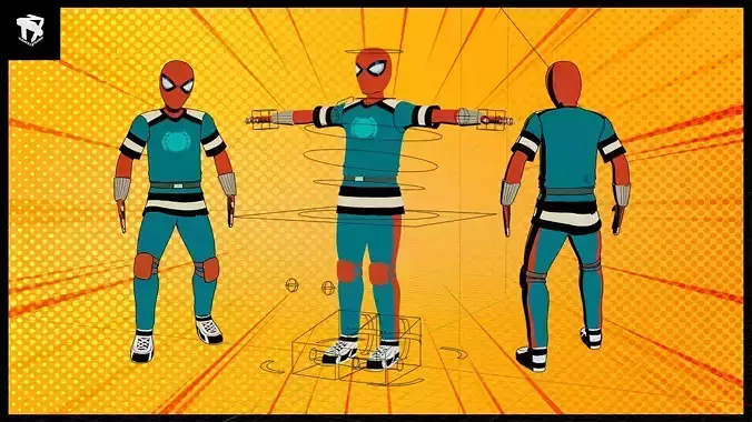Your friendly neighborhood Spider-inspired 3D Character