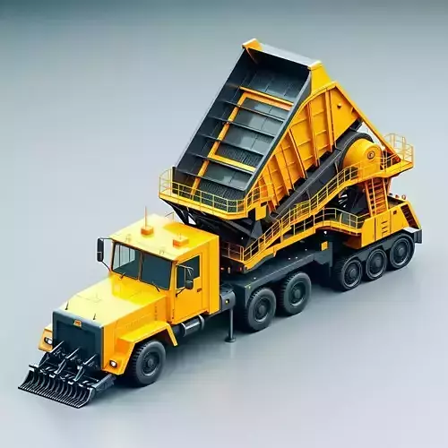 Heavy Duty Screening Truck 3D Model