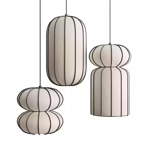 Pendant lamp Kanso A  C  F by Length Breadth Height