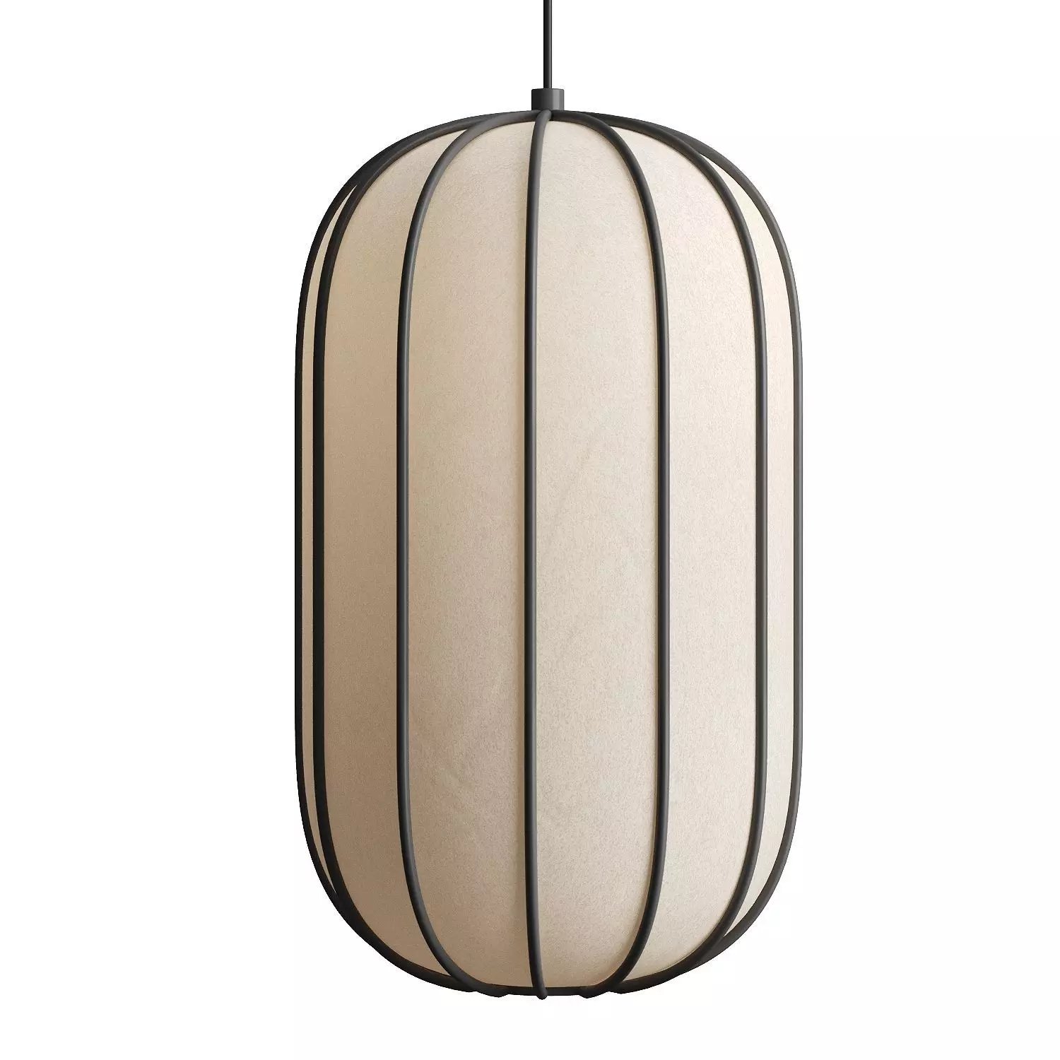 Pendant lamp Kanso A  C  F by Length Breadth Height 3D model_3