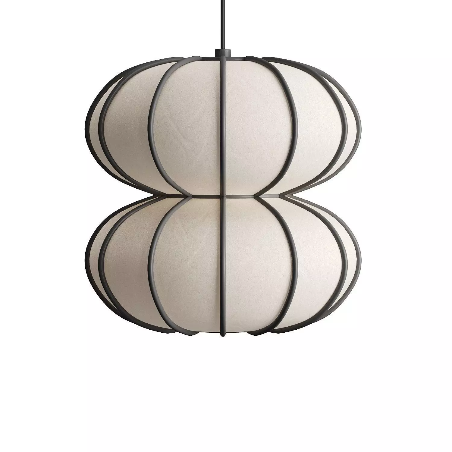 Pendant lamp Kanso A  C  F by Length Breadth Height 3D model_5