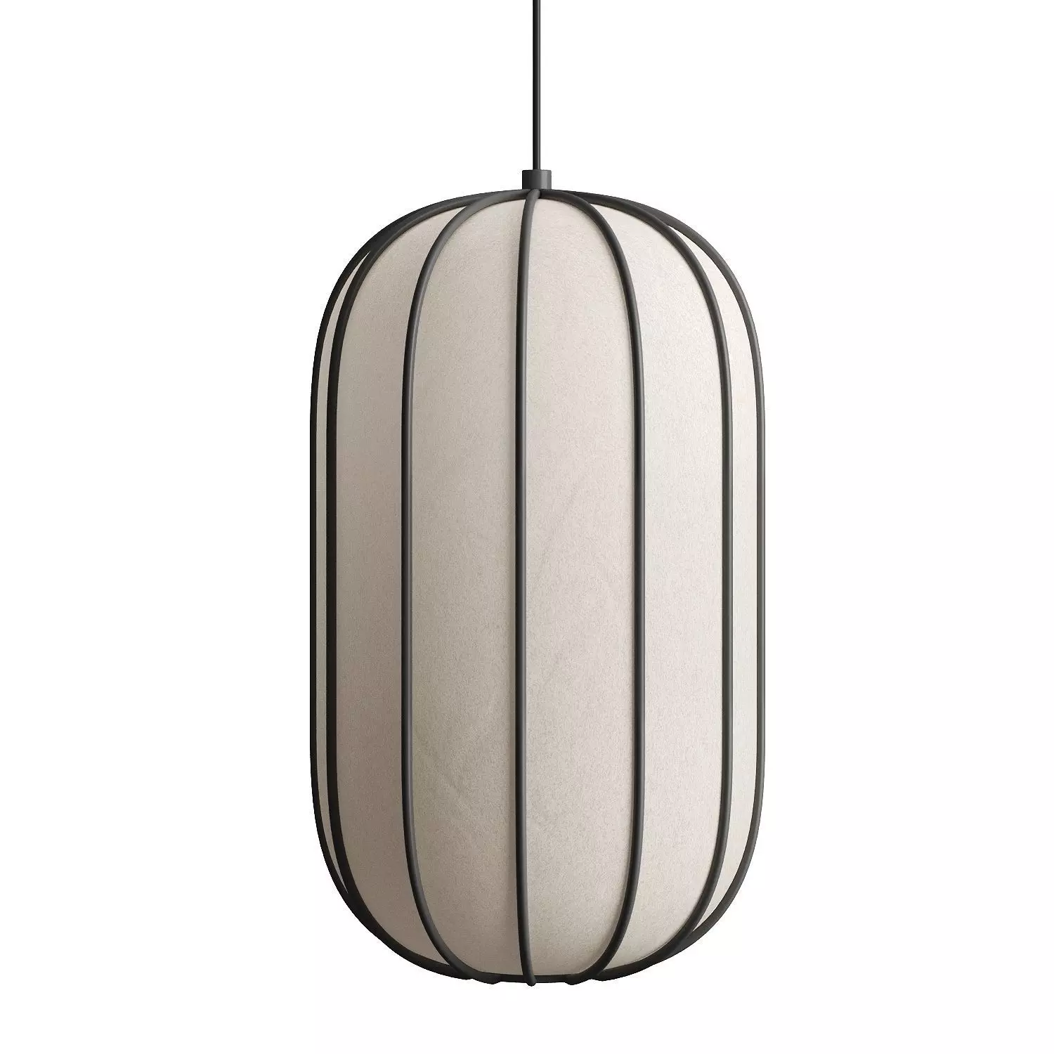 Pendant lamp Kanso A  C  F by Length Breadth Height 3D model_2