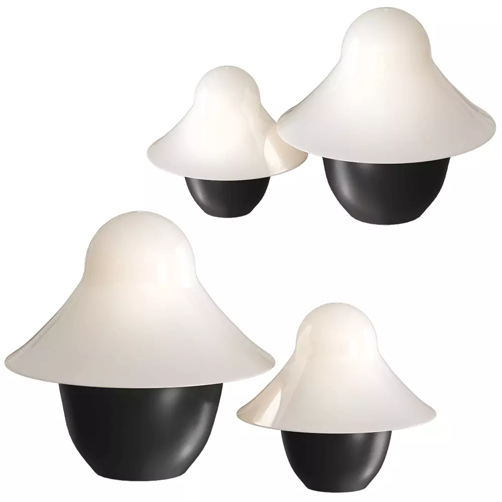 Ildan Mushroom Table Lamp Low-poly 3D model_0