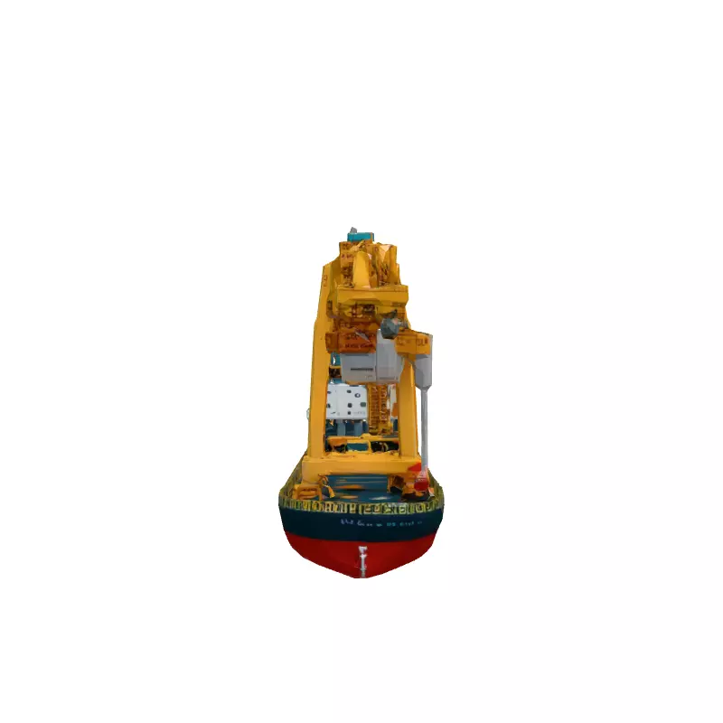 LowPoly Cargo Ship with Crane Low-poly 3D model_4