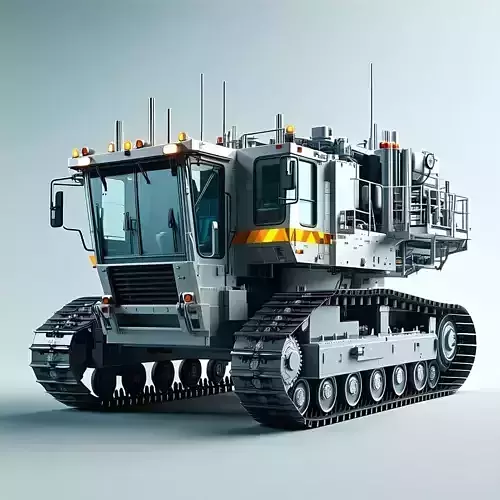 Heavy Duty Tracked Vehicle 3D Model Low-poly 3D model