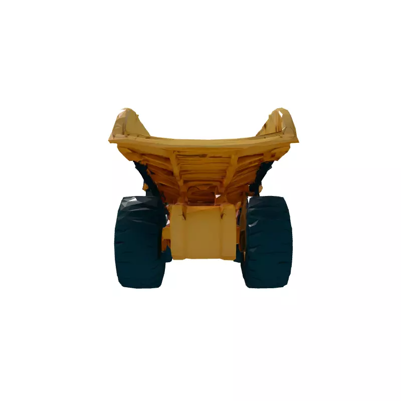 Realistic Mining Dump Truck 3D Model Low-poly 3D model_7