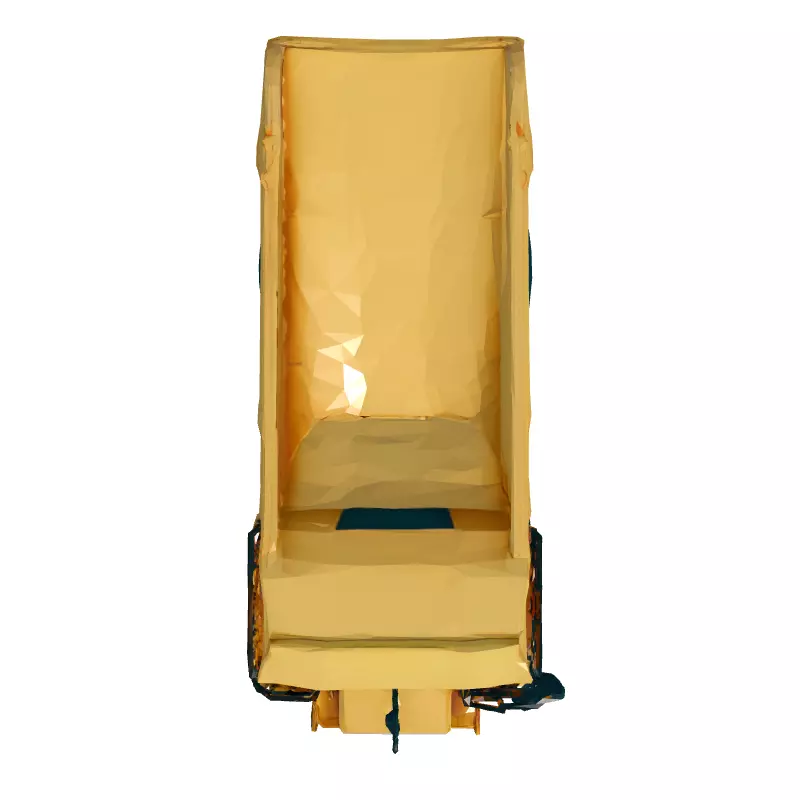 Realistic Mining Dump Truck 3D Model Low-poly 3D model_8