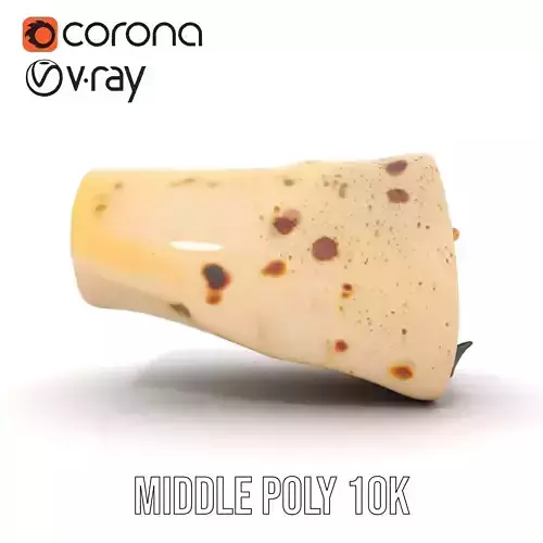 Fluffy Wrap Sandwich model pack Low-poly 3D model 5