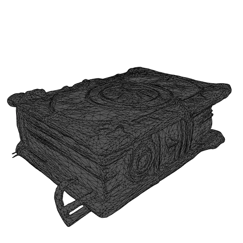 Ancient Magic Spell Book 3D Model Low-poly 3D model_9