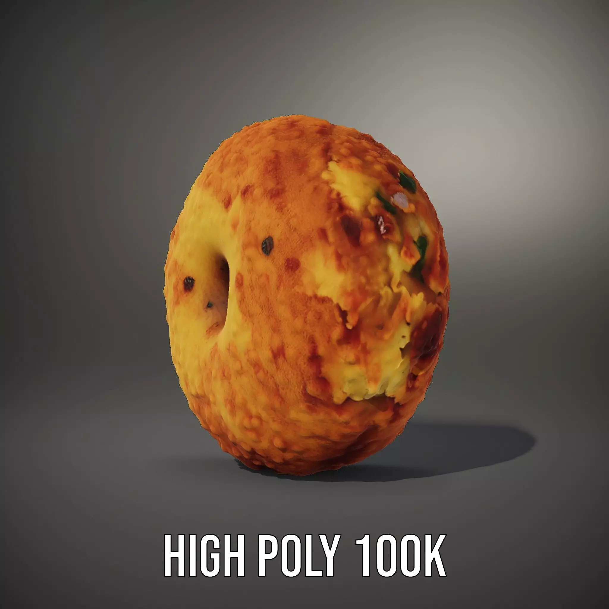 Crispy Golden Snack model pack Low-poly 3D model_8