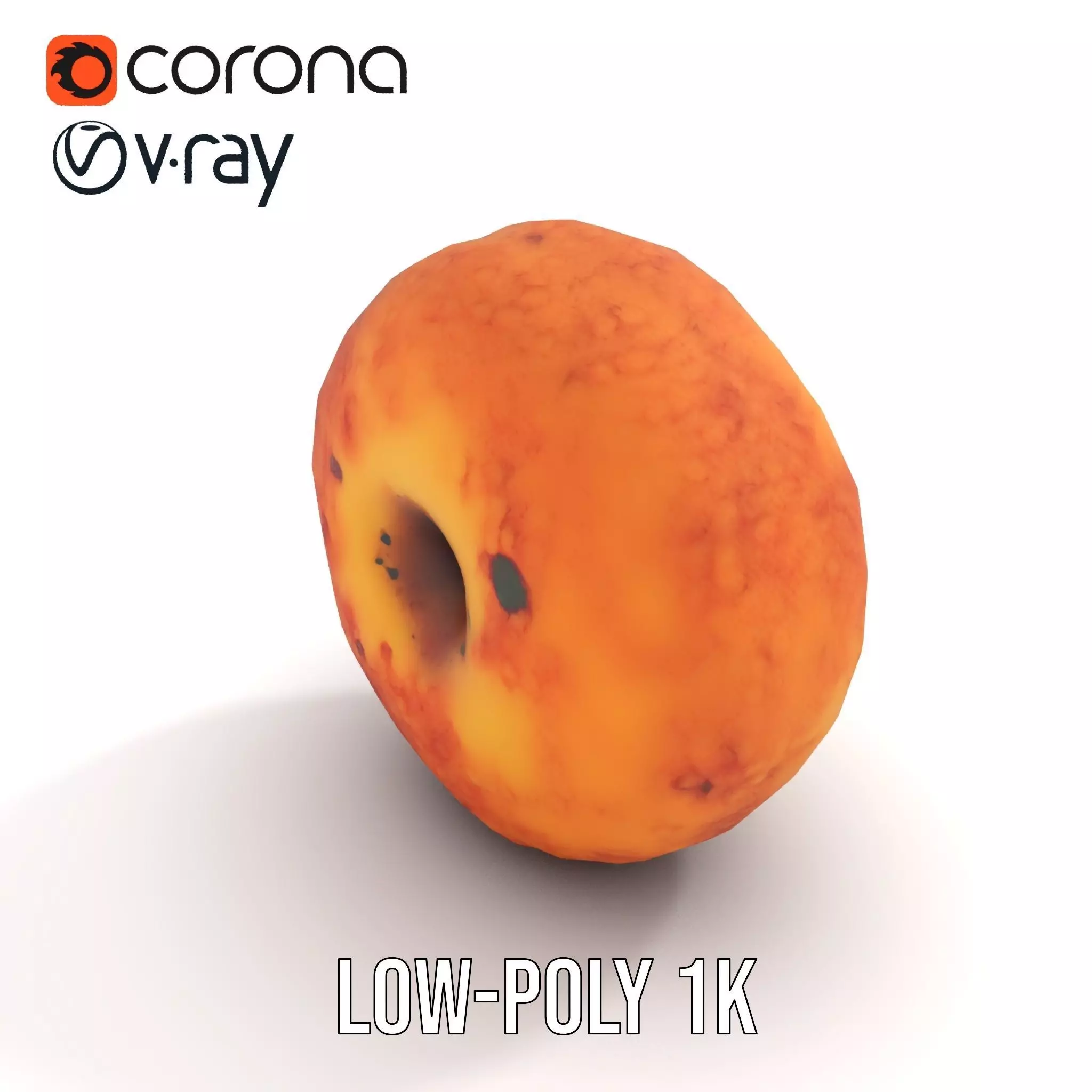 Crispy Golden Snack model pack Low-poly 3D model_14