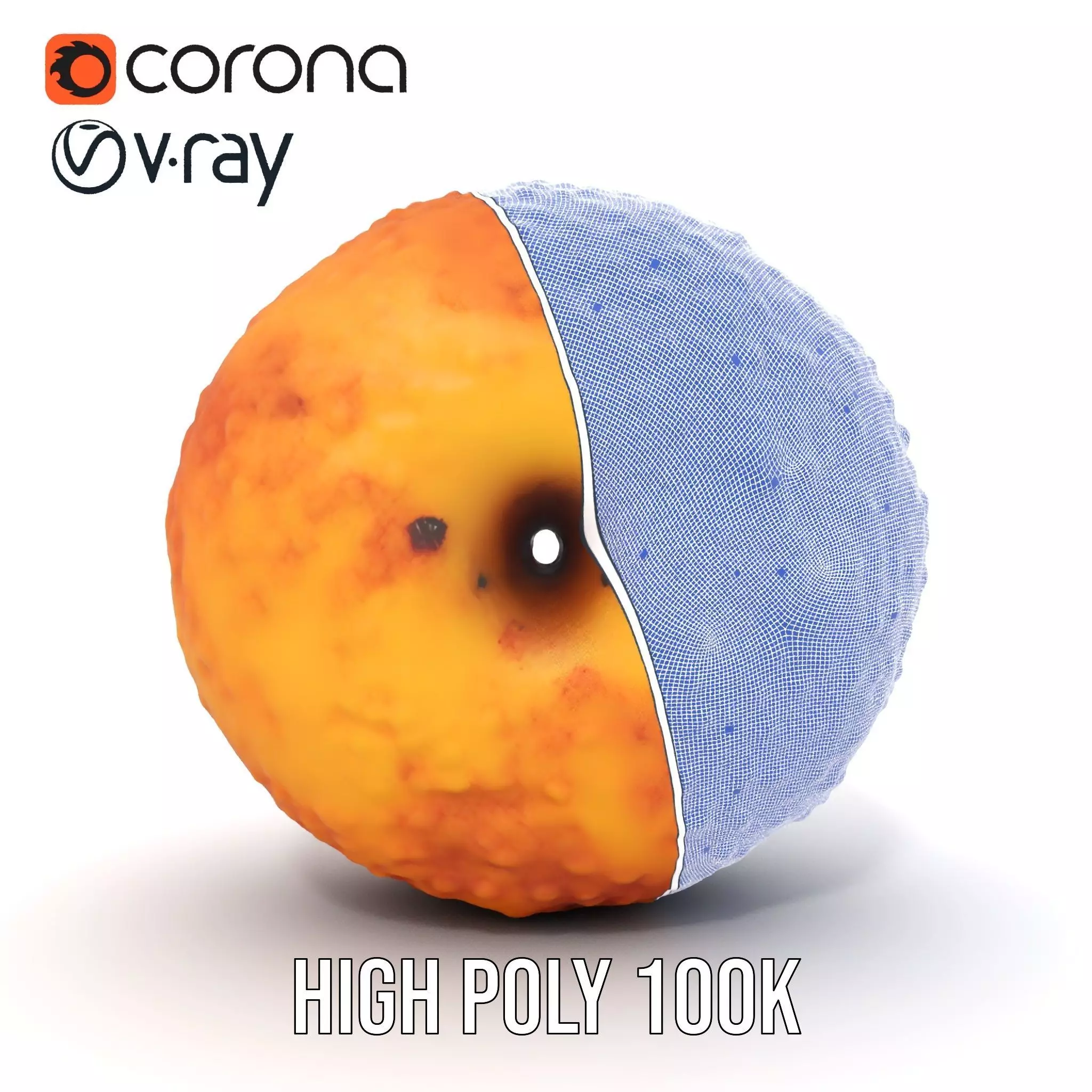 Crispy Golden Snack model pack Low-poly 3D model_33