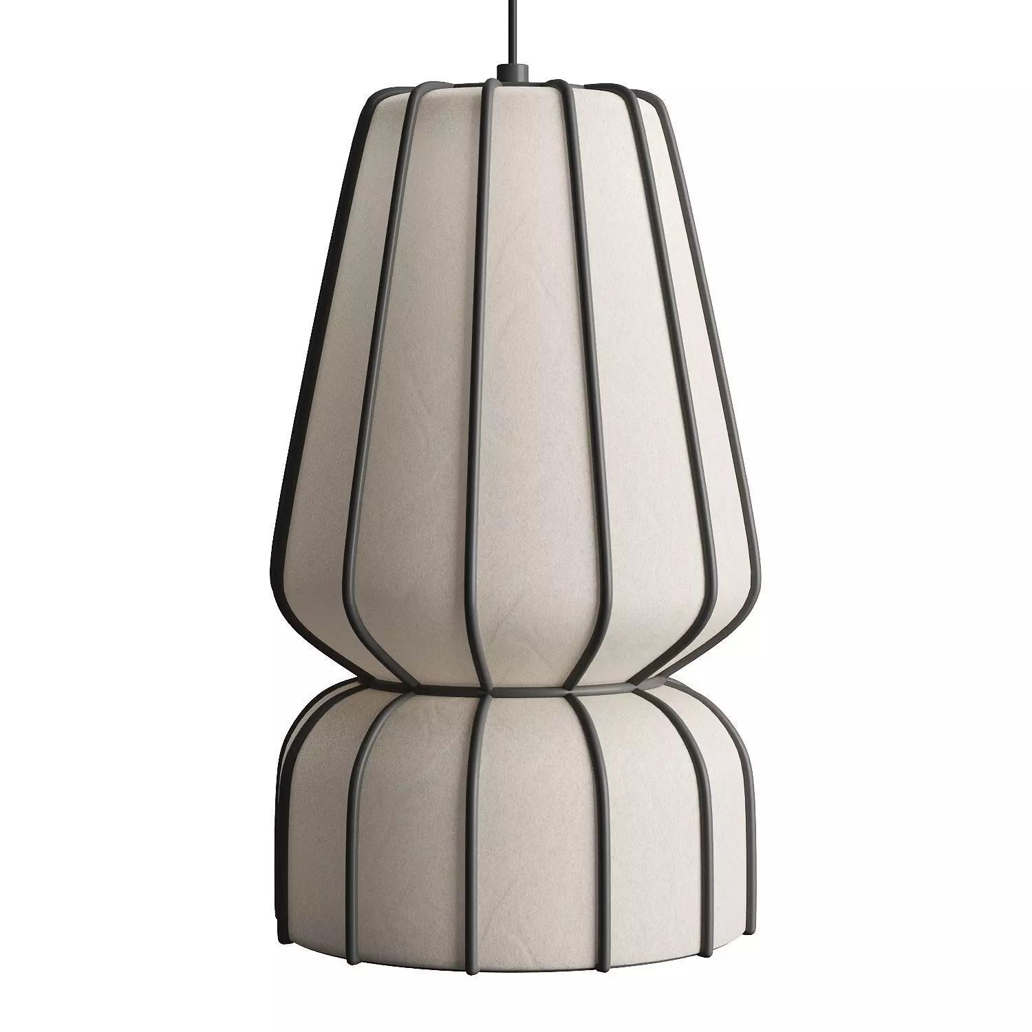 Pendant lamp Kanso B  D  E by Length Breadth Height 3D model_4