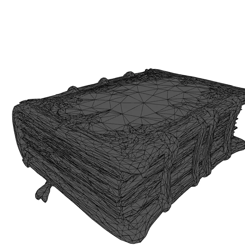 Ancient Magic Spell Book 3D Model Low-poly 3D model_9