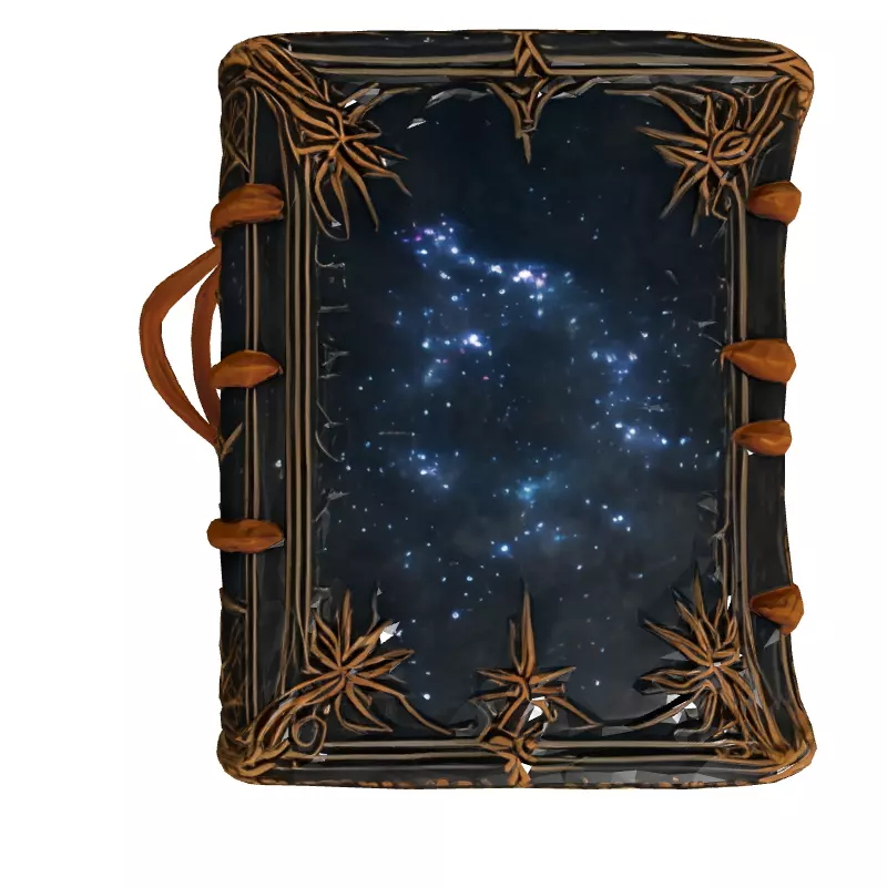 Ancient Magic Spell Book 3D Model Low-poly 3D model_8