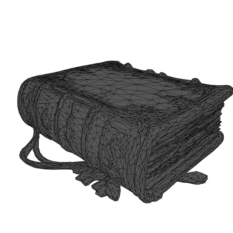 Ancient Magic Spell Book 3D Model Low-poly 3D model_1