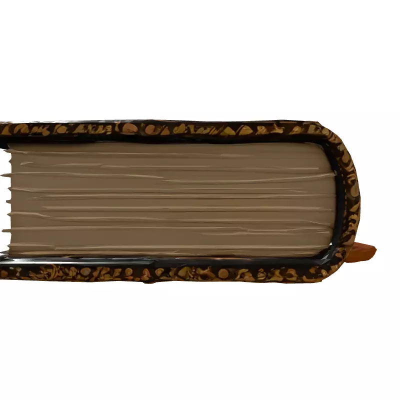 Ancient Magic Spell Book 3D Model Low-poly 3D model_7