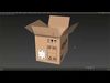 Carton Amazon box and Empty box rigged animations Low-poly 3D model_1