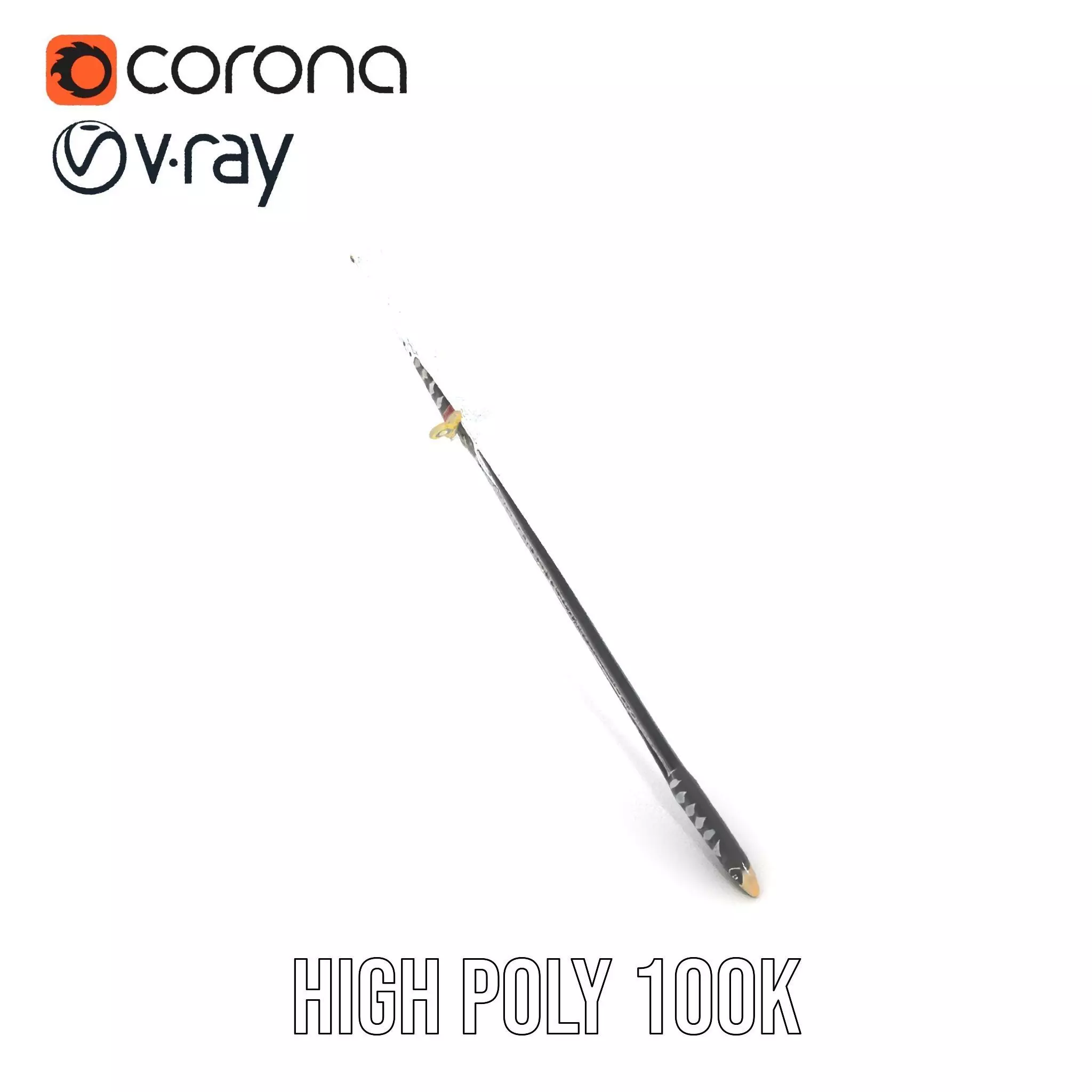 Samurai Katana model pack Low-poly 3D model_23