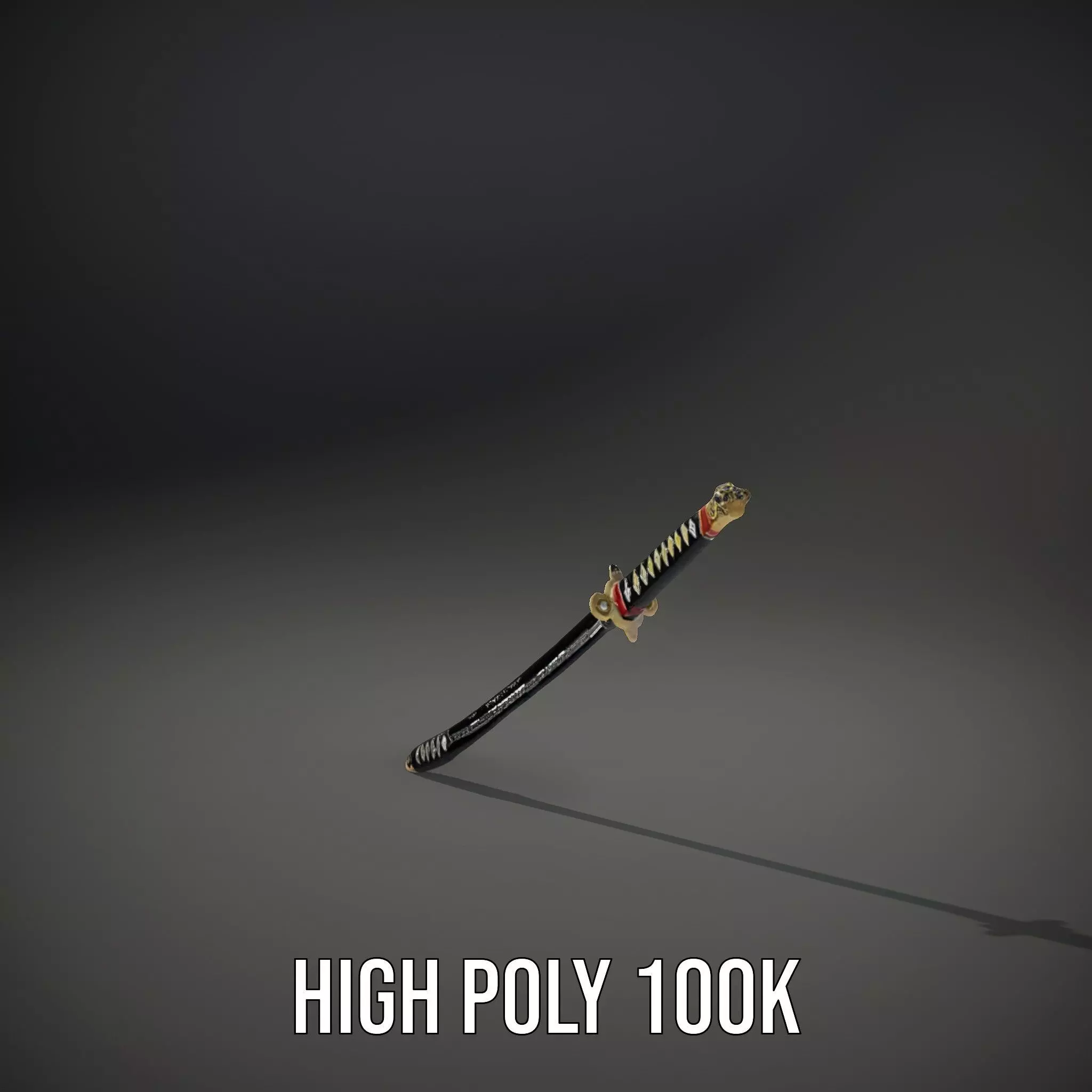 Samurai Katana model pack Low-poly 3D model_8