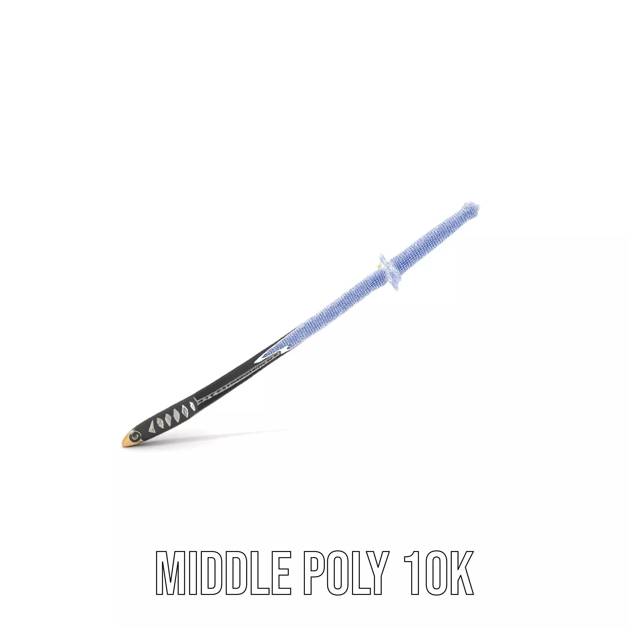 Samurai Katana model pack Low-poly 3D model_5