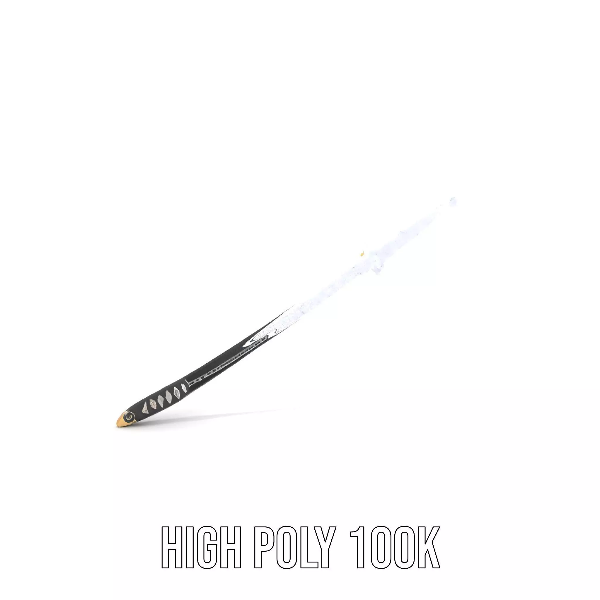 Samurai Katana model pack Low-poly 3D model_4