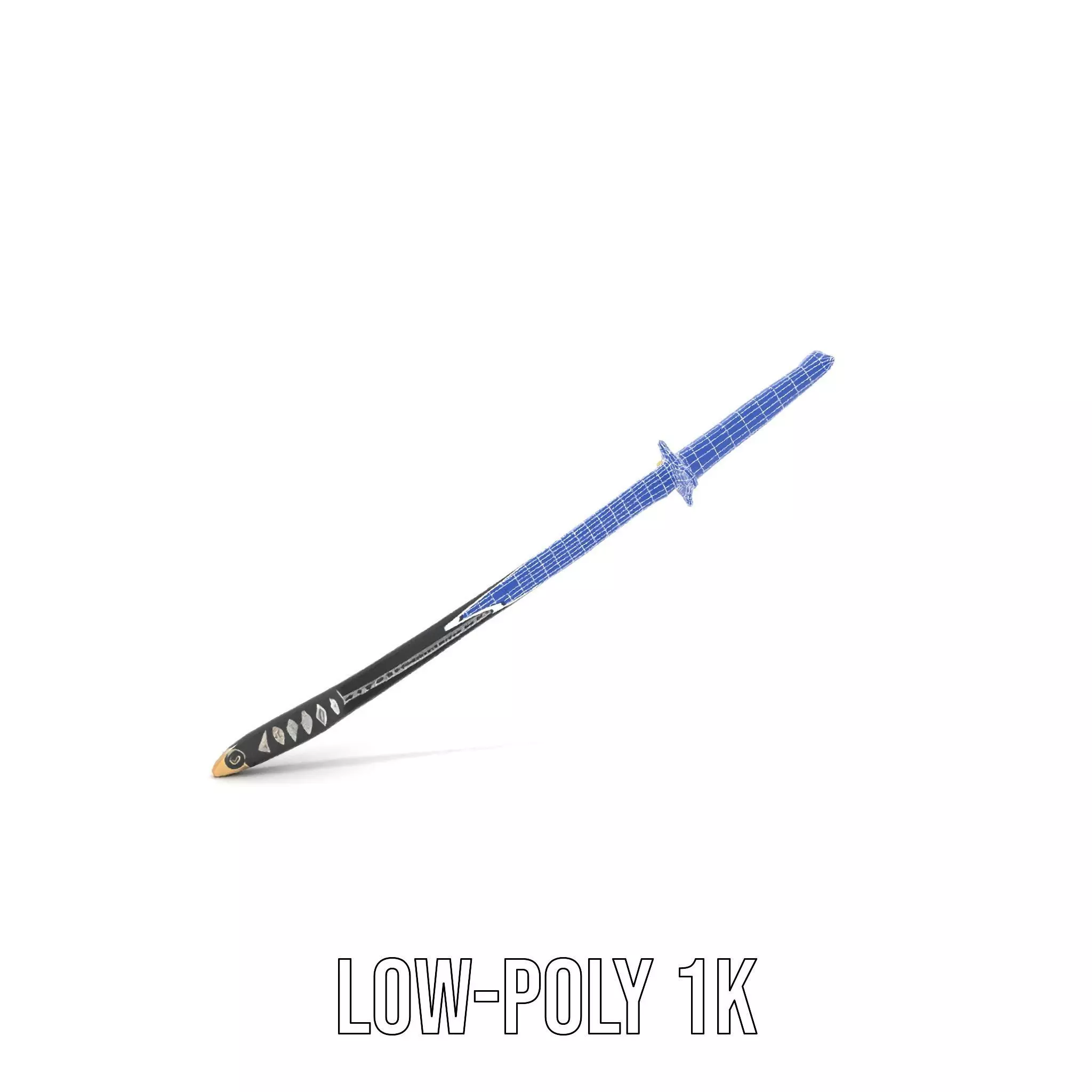 Samurai Katana model pack Low-poly 3D model_28