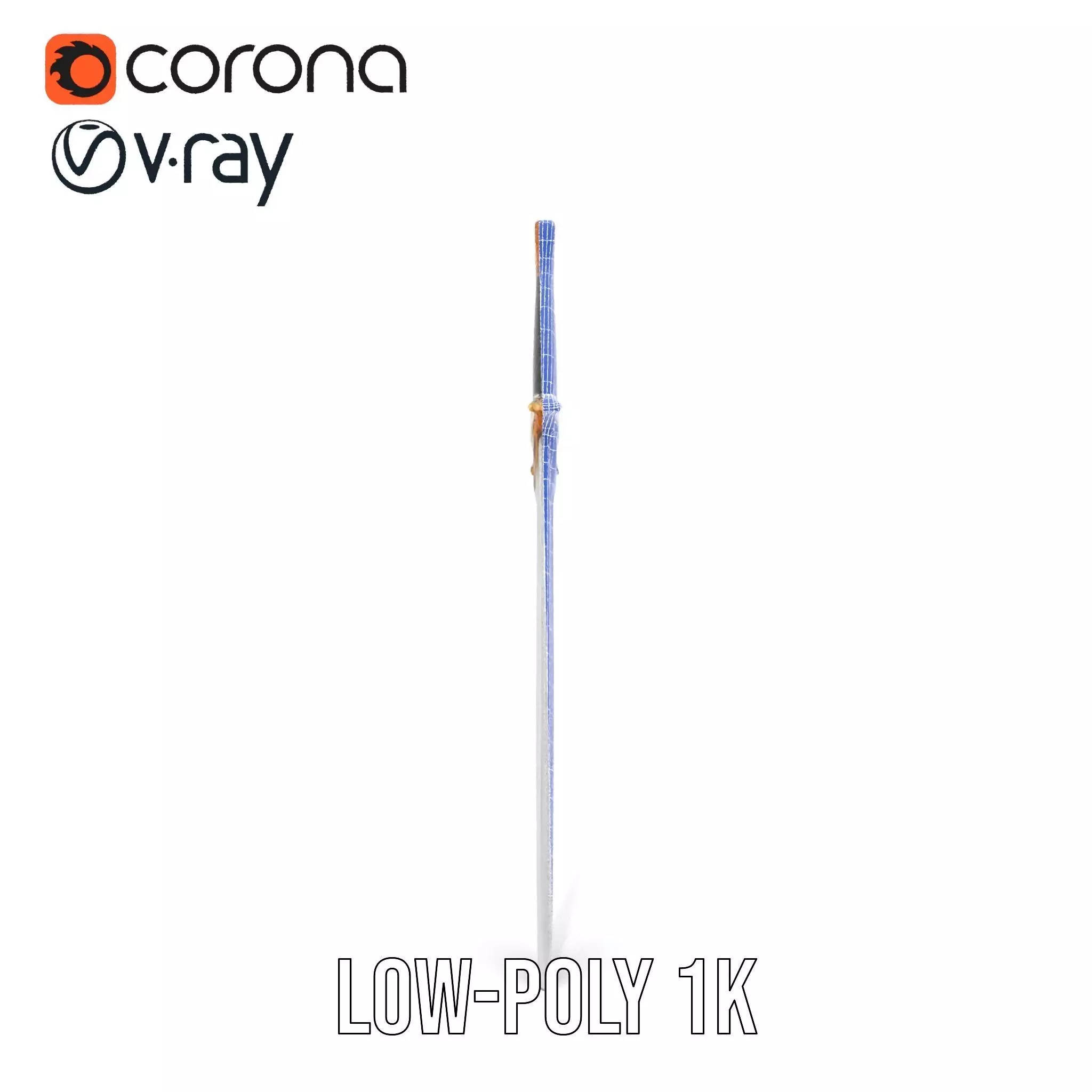 Elven Curved Blade model pack Low-poly 3D model_30