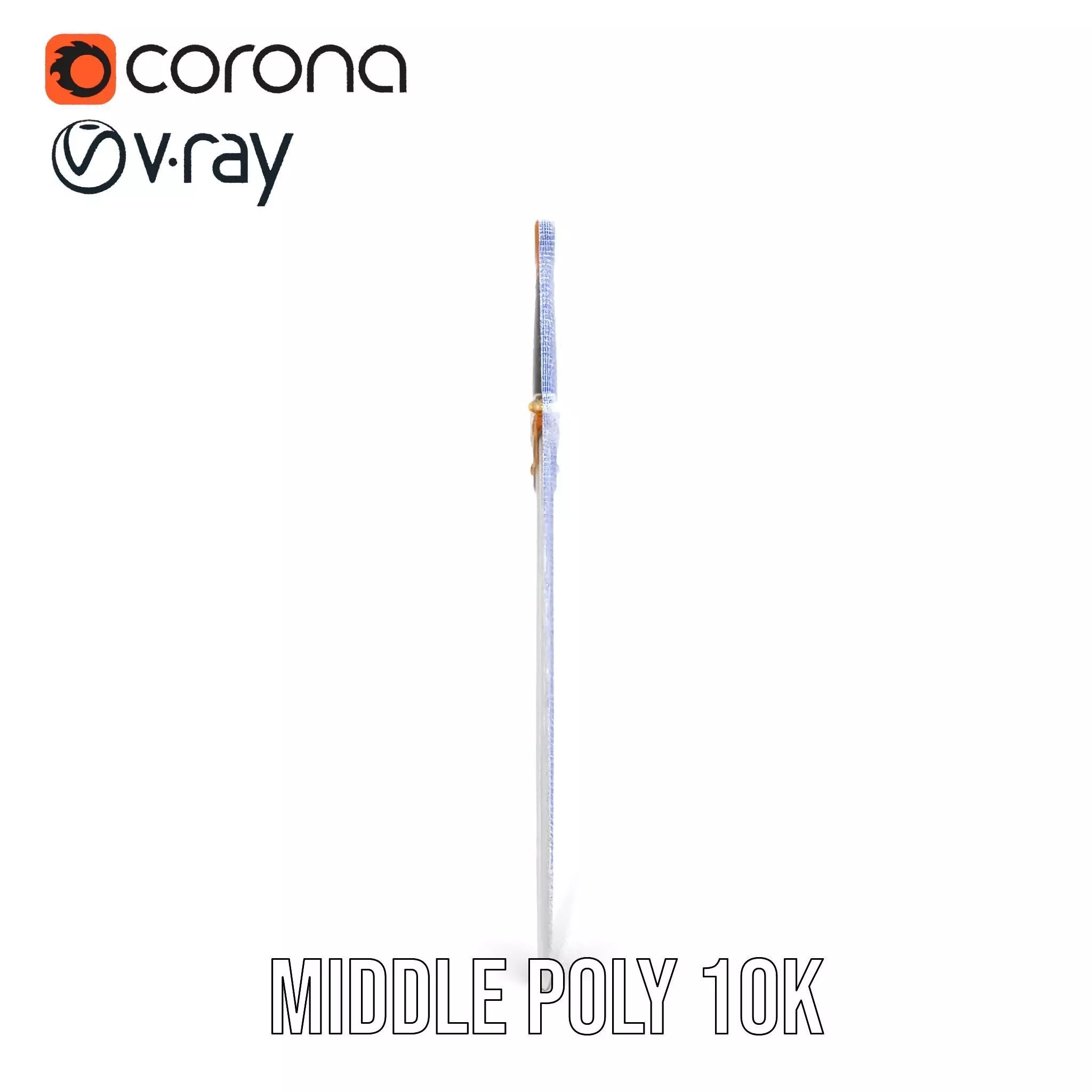 Elven Curved Blade model pack Low-poly 3D model_13